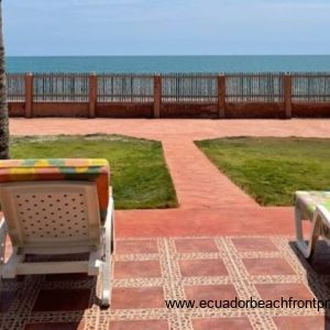 Oceanfront patio