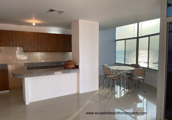 Kitchen and dining area