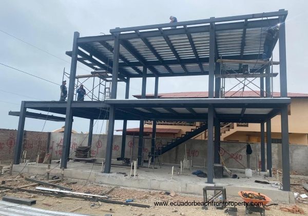 Steel frame and SCIPs panel construction Steel frame and SCIPs panel construction