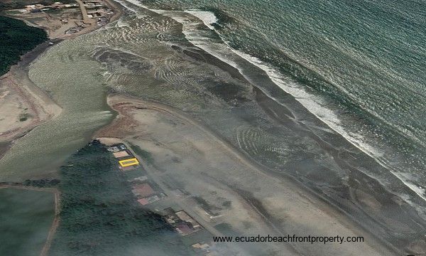 Lot location on the beach in San Jacinto, Ecuador