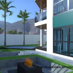 patio and pool