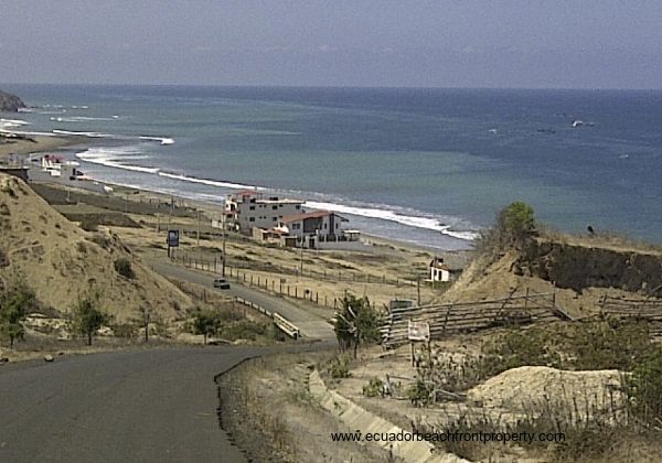 Driving into Santa Marianita from Manta