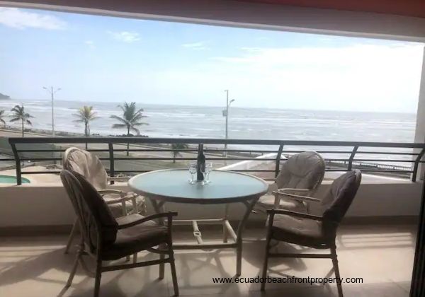 Oceanfront condo for sale in Ecuador