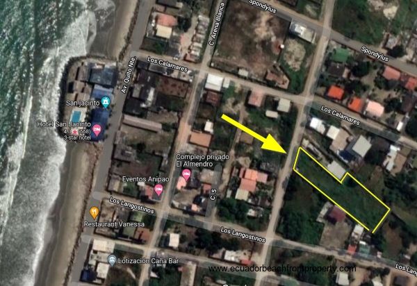Spacious lot for sale by the beach