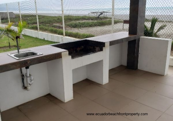 outdoor grill area