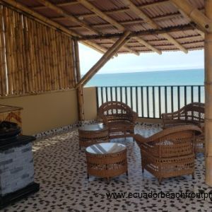 Covered rooftop terrace