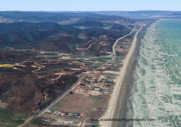 Ocean view land for sale in Ecuador