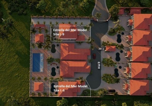 Locations of the Estrella del Mar models