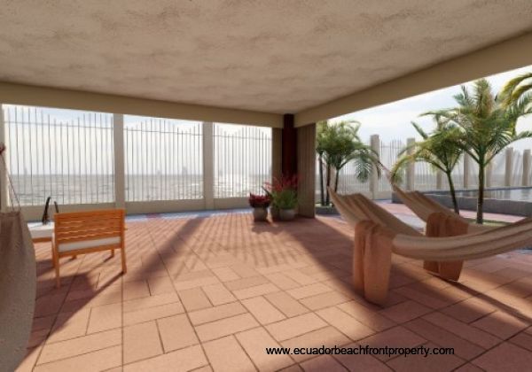 Poolside cabana