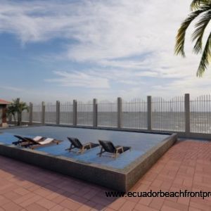 Oceanfront pool with sundeck