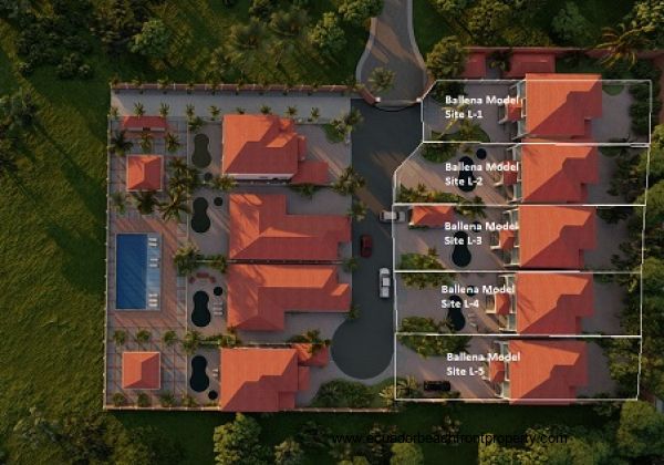 Subdivision showing locations of the Ballena models