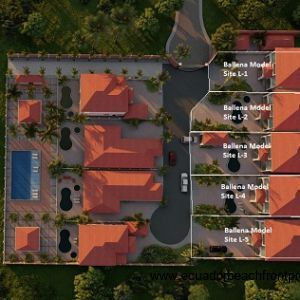 Subdivision showing locations of the Ballena models