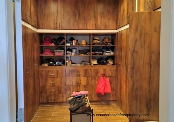 Large walk-in closet with ample storage
