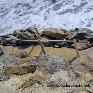 ramp to the beach (at high tide)