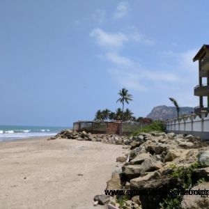 The condo complex is right on the beautiful sand beach