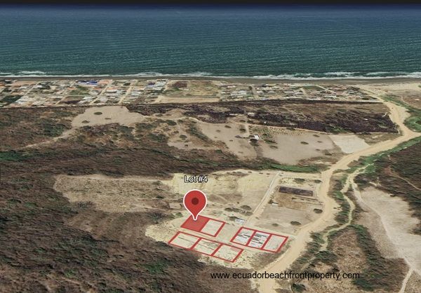 Ocean view lot for sale in Ecuador