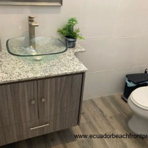 Social half bath on ground level