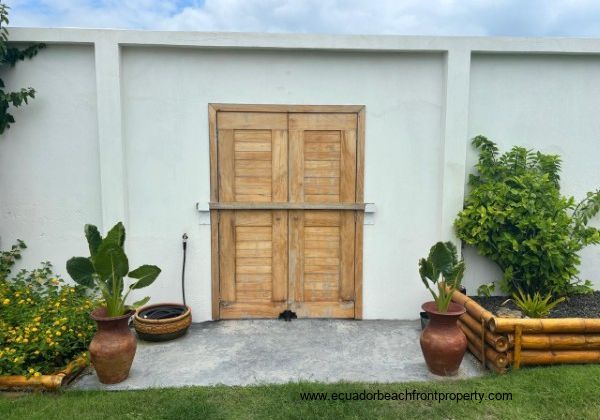 Doors to beachfront access