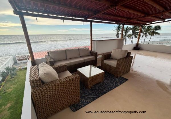 3rd level covered terrace with stunning views