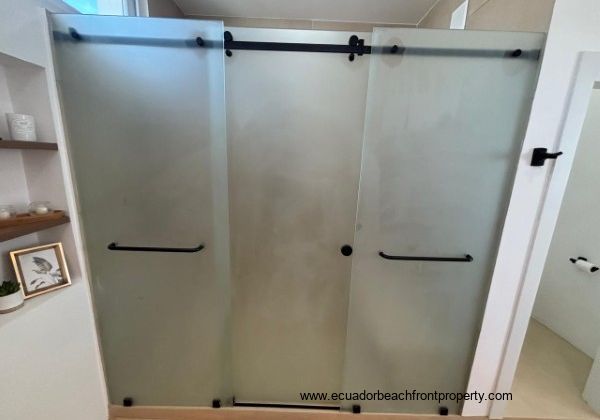 Ensuite bath with large shower