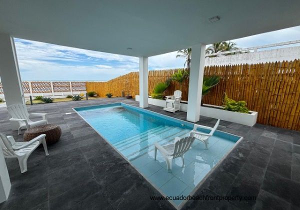Dipping pool just steps from the beach