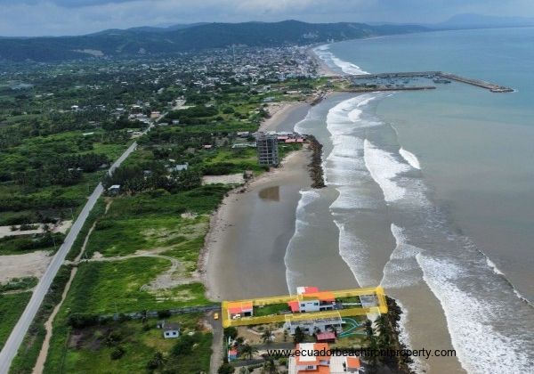 Large beachfront property near a marina