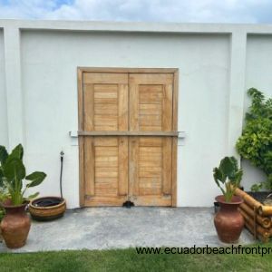 Doors to beachfront access