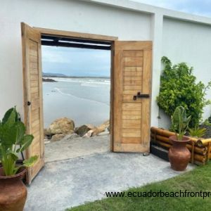 Doors to beachfront access