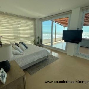 Master suite with tremendous views and extensive oceanfront terrace