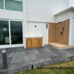 outdoor shower and wash basin