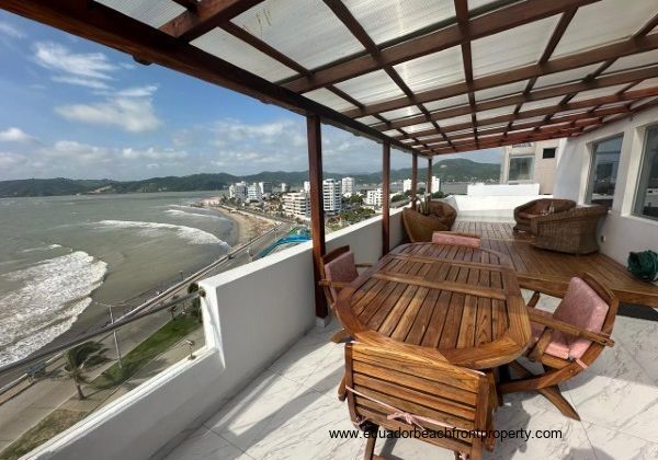 covered terrace off of the living area