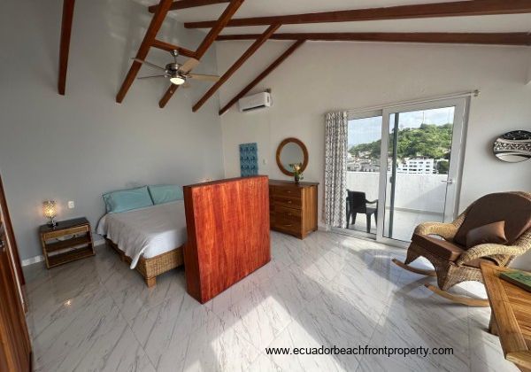 upper floor master suite with private bathroom