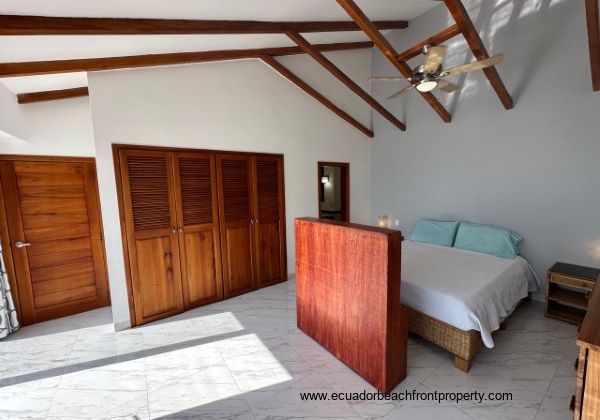 upper floor master suite with private bathroom