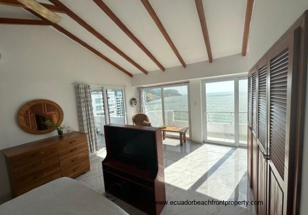 upper floor master suite with private bathroom