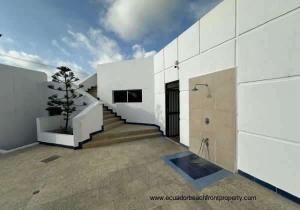 pool area with outdoor shower