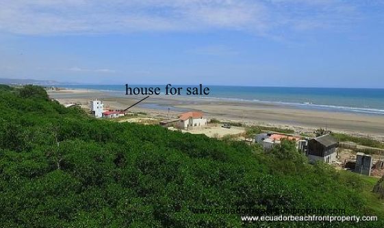 Beachfront home for sale in Ecuador